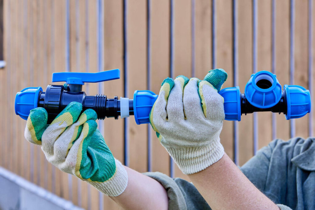 Outdoor Faucet And Hose Line Pipe Installation